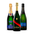 PACK OF 3 CHAMPAGNES – Pommery Brut Royal, G.H. Mumm Grand Cordon Brut, Nicolas Feuillatte Réserve Exclusive Brut
