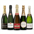 PACK OF 5 CHAMPAGNES – Lanson Le Black Label Brut, Taittinger Brut Réserve, Piper-Heidsieck Cuvée Brut, Laurent-Perrier La Cuvée Brut, Pol Roger Champagne Brut Réserve