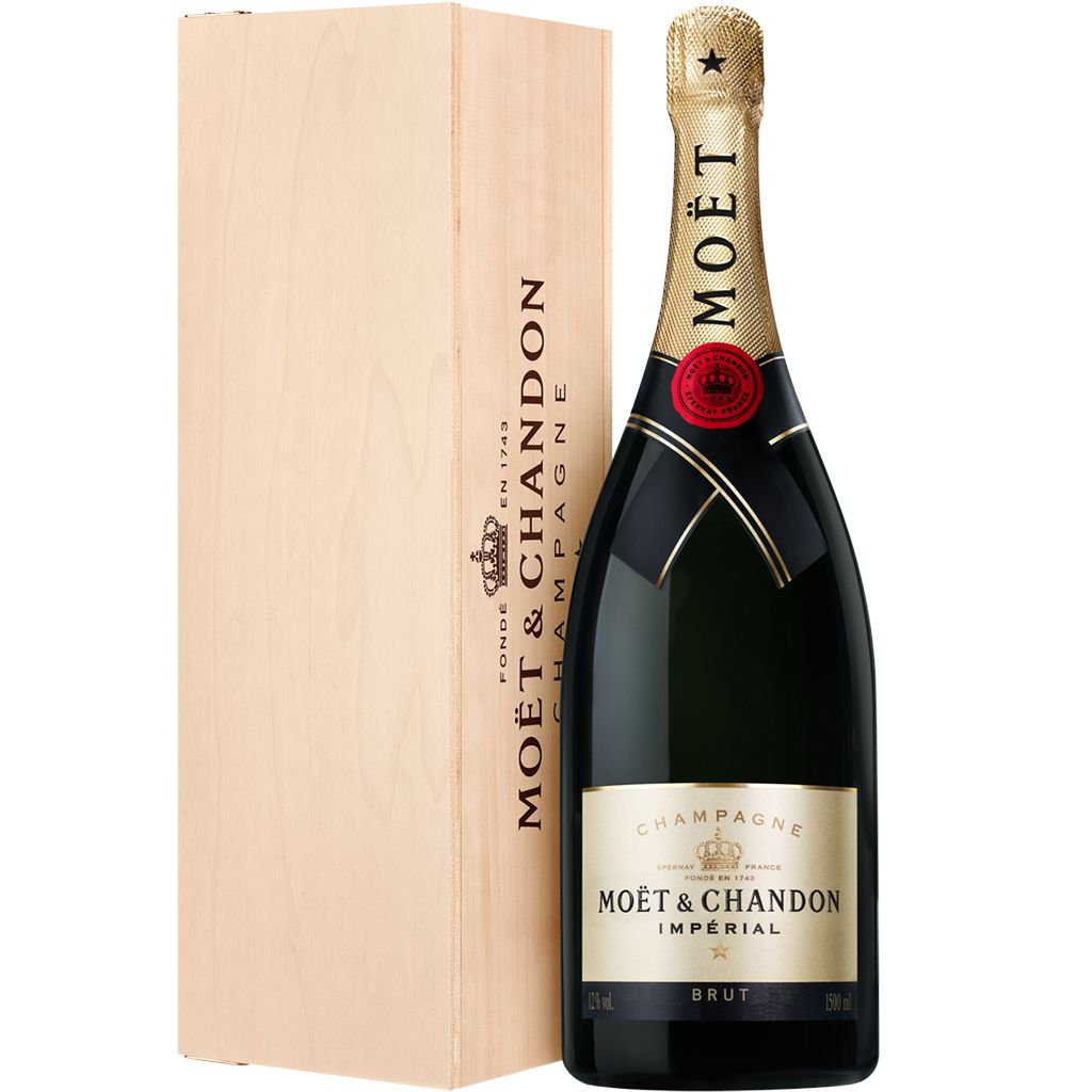 Moët & Chandon, Brut Impérial, Magnum, en caisse bois