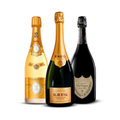 PACK OF 3 CHAMPAGNES – Louis Roederer Cristal, Krug Grande Cuvée, Dom Pérignon Vintage 2004