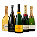 PACK DE 5 CHAMPAGNES – Ruinart Blanc de Blancs, Billecart-Salmon Brut Réserve, Veuve Clicquot Yellow Label Brut, Moët & Chandon Impérial Brut, Bollinger Special Cuvée